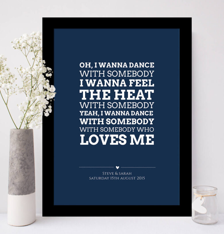 The Song Lyrics Print