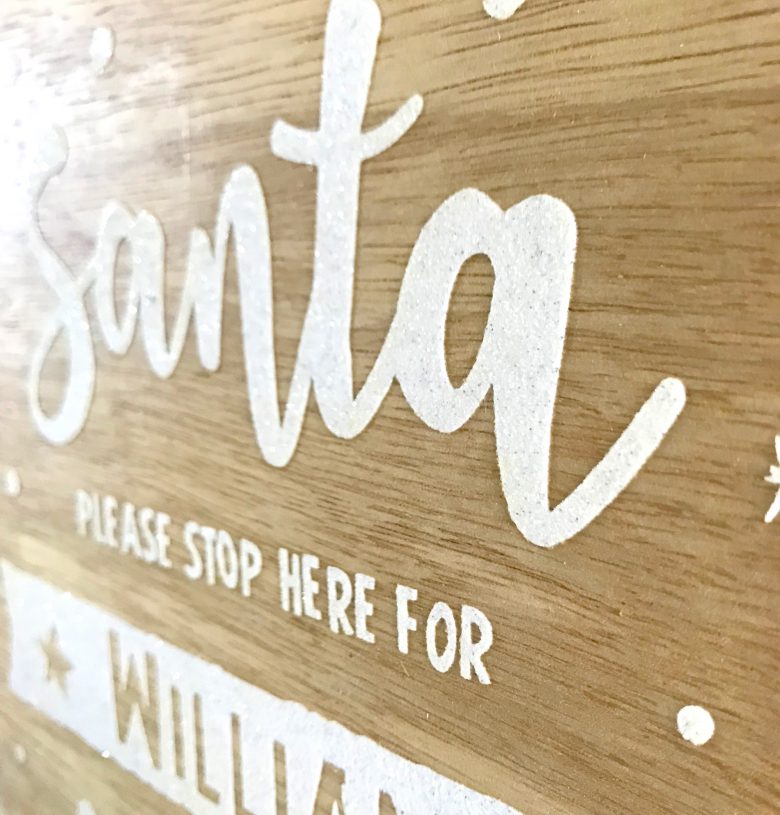 Santa Please Stop Here for...Hand Made Wooden Door Sign/Plaque