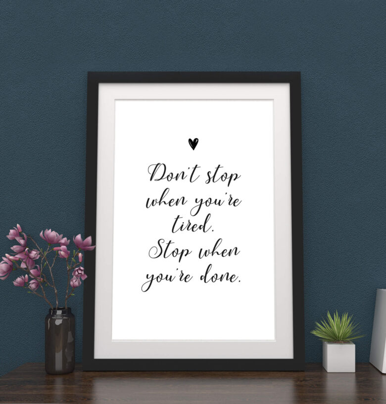 Personalised Words / Poem / Motivational Quote