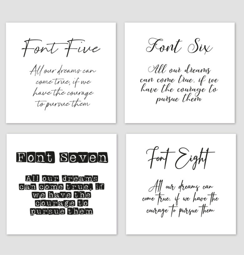 Personalised Words / Poem / Motivational Quote