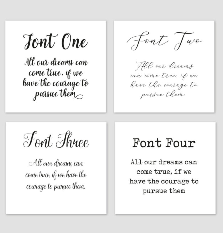Personalised Words / Poem / Motivational Quote